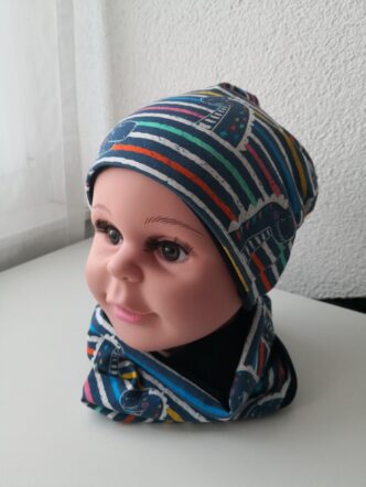 Jersey blau streifen