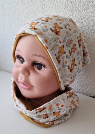 Set Wendebeanie mit passendem Loop KU 52